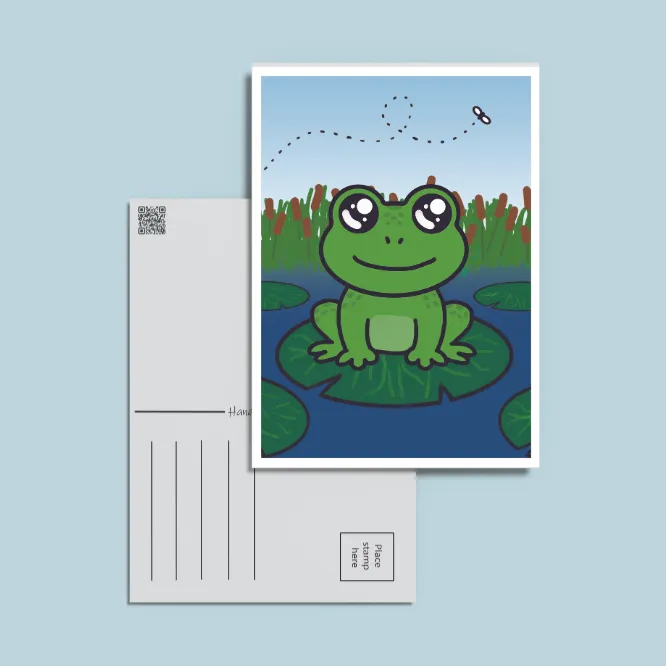 Frog postcard